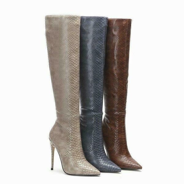 boots women high heel snakeskin pattern pointed toe mid calf knee nightclub, Black
boots women high heel snakeskin pattern pointed toe mid calf knee nightclub, Black