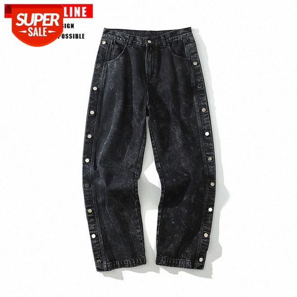 tkpa washed and worn side buttoned green daddy pants hip-hop loose men's jeans #t01i, Blue
tkpa washed and worn side buttoned green daddy pants hip-hop loose men's jeans #t01i, Blue