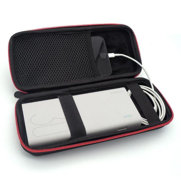 cell phone pouches est hard eva portable case for romoss sense 8 / 8+ 30000mah mobile power cover battery powerbank bag