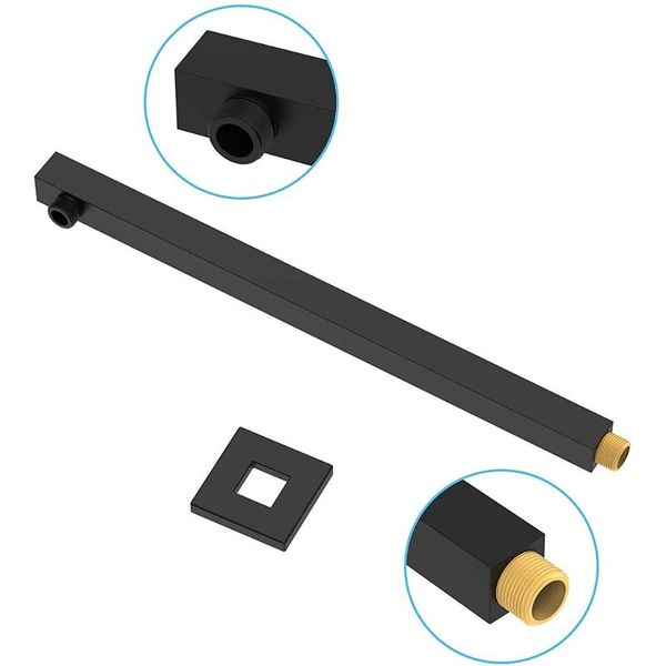 bath accessory set 1 pc 16 inch thicken copper shower extension arm straight wall-mounted heads bathroom rainfall black
bath accessory set 1 pc 16 inch thicken copper shower extension arm straight wall-mounted heads bathroom rainfall black