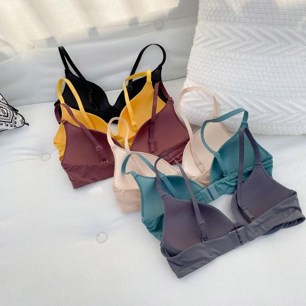 Women Sexy Bra Japanese Simple Bralette Seamless One Piece Underwear Wireless Thin Lingerie, Yellow
Women Sexy Bra Japanese Simple Bralette Seamless One Piece Underwear Wireless Thin Lingerie, Yellow