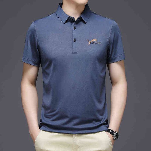 men's fashion brand polo 2021 men's short thin embroidery t-shirt lapel half sleeve, White;black 
men's fashion brand polo 2021 men's short thin embroidery t-shirt lapel half sleeve, White;black