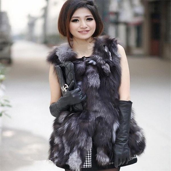 women's fur & faux real natural vest women coat 2021 luxury female jacket warm thick long winter waistcoat arrival, Black
women's fur & faux real natural vest women coat 2021 luxury female jacket warm thick long winter waistcoat arrival, Black