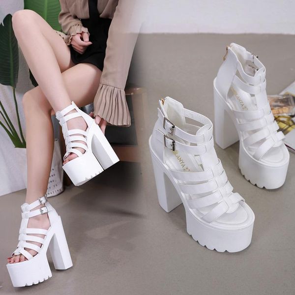 high-heeled women sandals 2021 new waterproof platform fish mouth wild 14 cm nightclub thick with models catwalk high heels, Black
high-heeled women sandals 2021 new waterproof platform fish mouth wild 14 cm nightclub thick with models catwalk high heels, Black