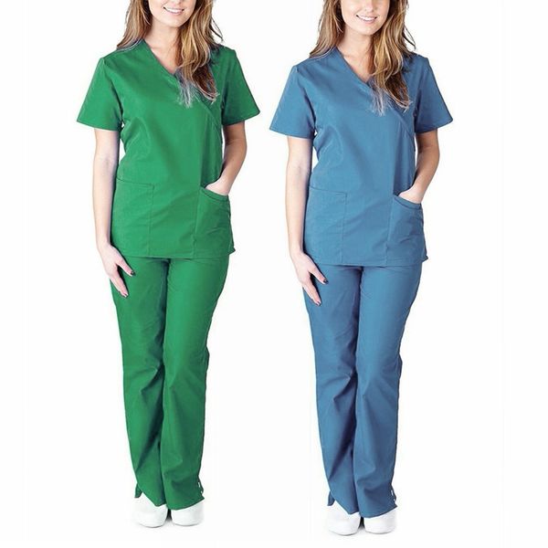 female and male jumpsuit solid short sleeve v+ cleavage pants nurse suits nursing uniform working set 5* uixz, Gray
female and male jumpsuit solid short sleeve v+ cleavage pants nurse suits nursing uniform working set 5* uixz, Gray