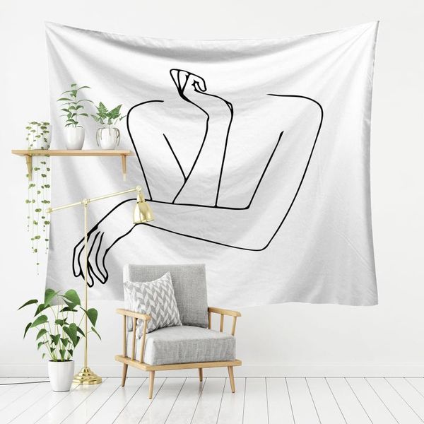 tapestries yaapeet 1pc elegant abstract wall tapestry hand drawn lines hanging polyester home decor line
tapestries yaapeet 1pc elegant abstract wall tapestry hand drawn lines hanging polyester home decor line