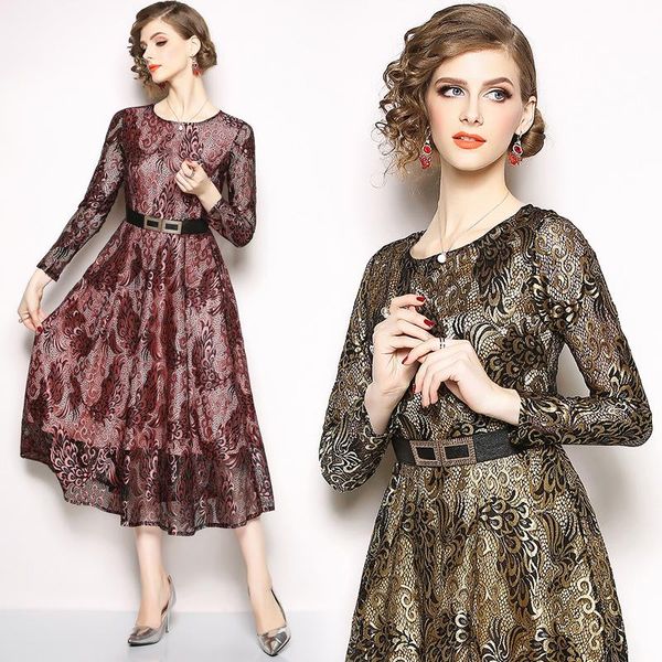 casual dresses elegant vintage fashion women lace slim tunic high waist evening party dress lady long sleeve big swing maxi, Black;gray
casual dresses elegant vintage fashion women lace slim tunic high waist evening party dress lady long sleeve big swing maxi, Black;gray
