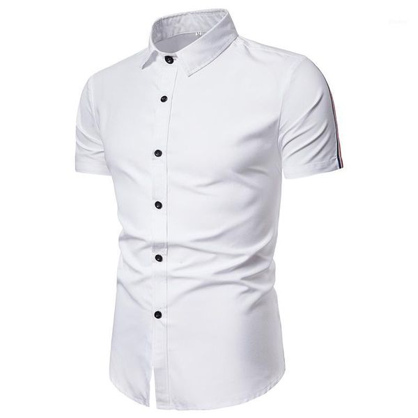 summer casual shirts men fashion ribbon short sleeve classic white dress shirt camisa masculina hip hop streetwear1, White;black
summer casual shirts men fashion ribbon short sleeve classic white dress shirt camisa masculina hip hop streetwear1, White;black
