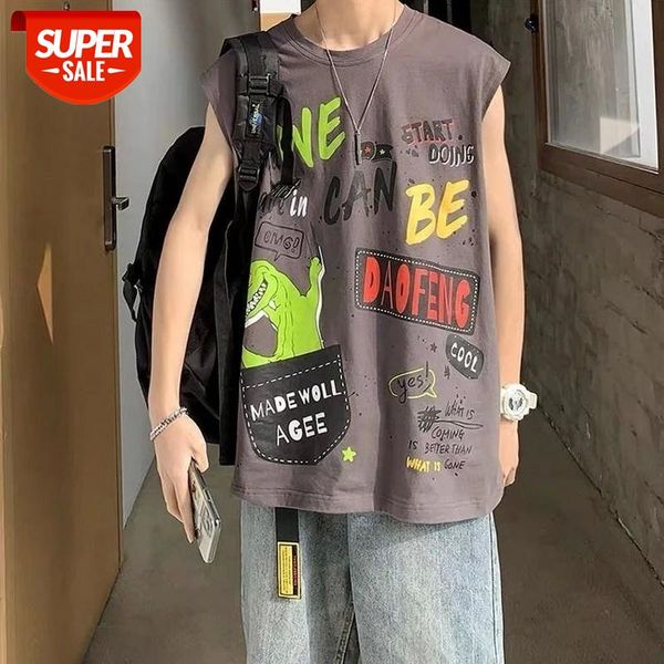 summer new style t-shirt sleeveless male trendy hip-hop graffiti printing vest student loose shirts bf wind pullover 2020 #wf2r, White;black
summer new style t-shirt sleeveless male trendy hip-hop graffiti printing vest student loose shirts bf wind pullover 2020 #wf2r, White;black