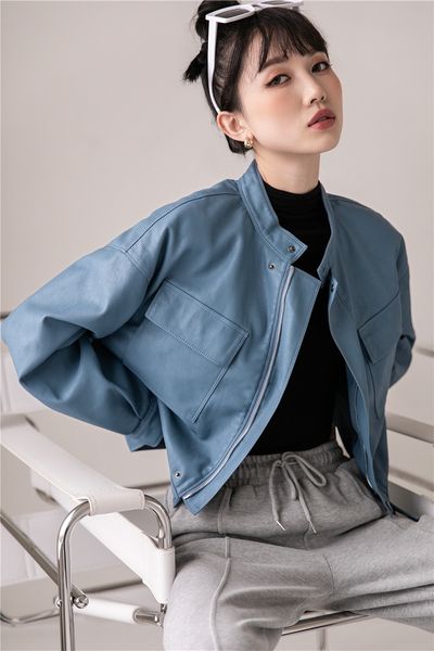 2021 new blue bomber women autumn stand collar motorcycle coats and jackets faux leather biker jacket 8rv8, Black
2021 new blue bomber women autumn stand collar motorcycle coats and jackets faux leather biker jacket 8rv8, Black