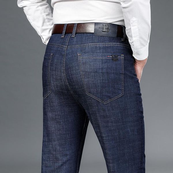 men's jeans comfort stretch denim 2021 summer straight thin slim fit business casual classic trousers, Blue
men's jeans comfort stretch denim 2021 summer straight thin slim fit business casual classic trousers, Blue