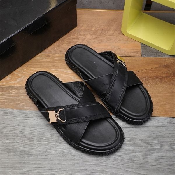 official website 70% off outlet summer new cross sandals metal buckle cowhide surface outdoor beach shoes guangzhou high end factory sale, Black
official website 70% off outlet summer new cross sandals metal buckle cowhide surface outdoor beach shoes guangzhou high end factory sale, Black