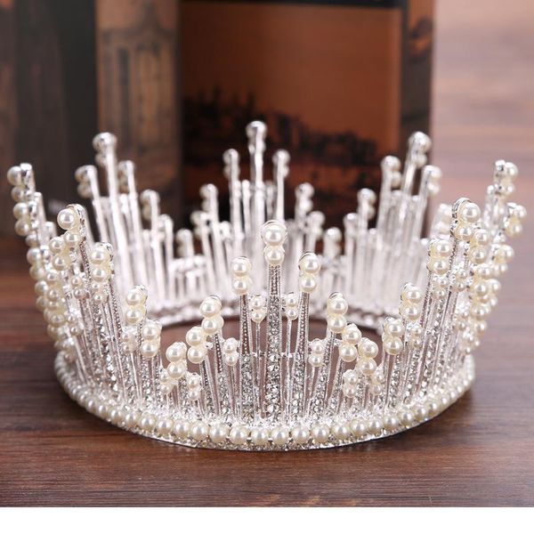 luxurious round pearl bridal tiara crown bride headpiece for women diadem wedding hair jewelry acc qylygk
luxurious round pearl bridal tiara crown bride headpiece for women diadem wedding hair jewelry acc qylygk