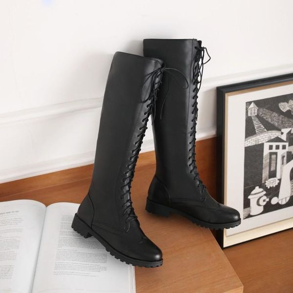 boots oversized 12 thigh high knee over the women ladies cross strap with round head, Black
boots oversized 12 thigh high knee over the women ladies cross strap with round head, Black