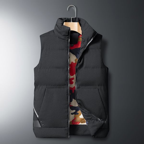 autumn and winter large stand collar cantilevered sleeveless men's warm trend leisure young down cotton vest, Black;white
autumn and winter large stand collar cantilevered sleeveless men's warm trend leisure young down cotton vest, Black;white