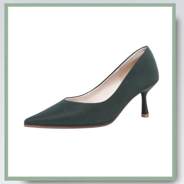 pumps formal shoes elegant style concise shallow sheepskin solid 2 colors high thin heel office work dress shoes, Black
pumps formal shoes elegant style concise shallow sheepskin solid 2 colors high thin heel office work dress shoes, Black