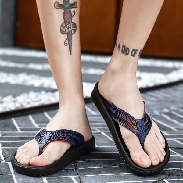 summer simple non-slip design flip flops male korean version of soft massage flats casual slippers couple beach sandals, Black
summer simple non-slip design flip flops male korean version of soft massage flats casual slippers couple beach sandals, Black
