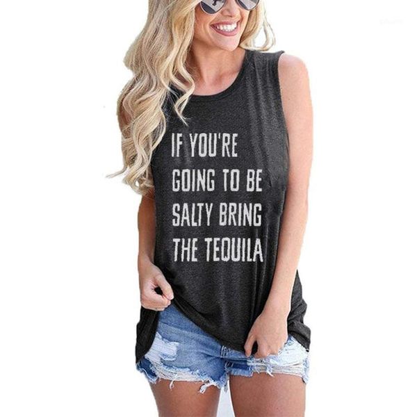 women's t-shirt design good quality factory price fashion selling letter print round neck sleeveless, White
women's t-shirt design good quality factory price fashion selling letter print round neck sleeveless, White