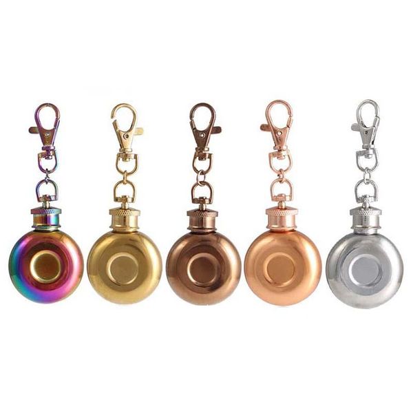 hip flasks 1oz 28ml mini stainless steel round flask with keychain liquor alcohol whiskey wine pot bottle small drinkware
hip flasks 1oz 28ml mini stainless steel round flask with keychain liquor alcohol whiskey wine pot bottle small drinkware
