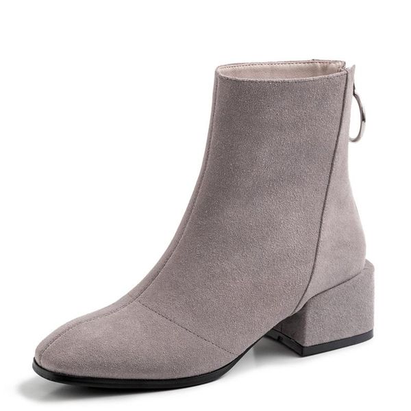 boots nature suede ankle women autumn winter 5cm square heel back zipper shoes lady g246 black gray woman toe
boots nature suede ankle women autumn winter 5cm square heel back zipper shoes lady g246 black gray woman toe