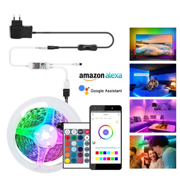 led strip light wifi smart light dc12v smd 2835 work with alexa google home 5m 10m 15m rgb led wifi lamp diode ribbon backlight
led strip light wifi smart light dc12v smd 2835 work with alexa google home 5m 10m 15m rgb led wifi lamp diode ribbon backlight