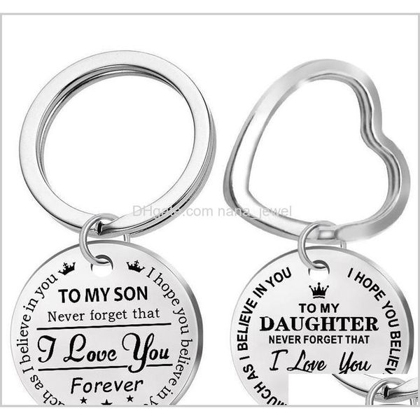 personalized to my son stainless steel keychain engraved to my daughter forever love mom keyring heart key chains charm love pendant 6 sindi, Silver
personalized to my son stainless steel keychain engraved to my daughter forever love mom keyring heart key chains charm love pendant 6 sindi, Silver