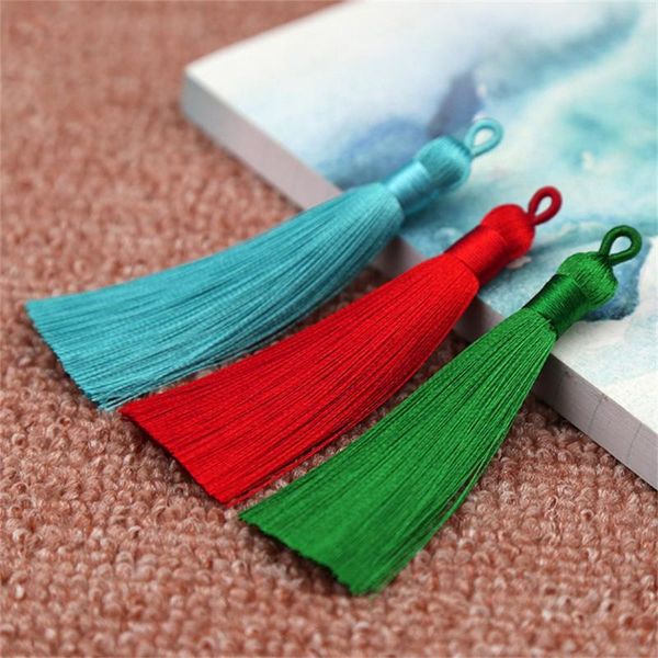 decorative objects & figurines 10pcs 8cm pull ring tassel ear chinese knot bookmark hanging polyester artificial ice silk coil high quality
decorative objects & figurines 10pcs 8cm pull ring tassel ear chinese knot bookmark hanging polyester artificial ice silk coil high quality