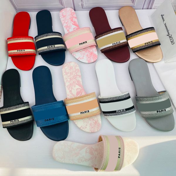 famous designer woman slippers designer embroidered sandals a variety of brands summer flat outdoor beach women colorful letters with box, Black
famous designer woman slippers designer embroidered sandals a variety of brands summer flat outdoor beach women colorful letters with box, Black