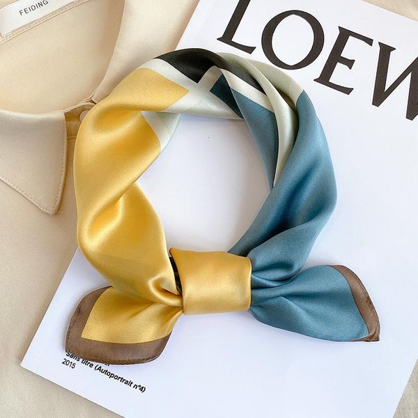 spring summer new 100% silk woman square scarf fashion color matching small neckerchief headband elegant ladies scarves bandana, Blue;gray
spring summer new 100% silk woman square scarf fashion color matching small neckerchief headband elegant ladies scarves bandana, Blue;gray