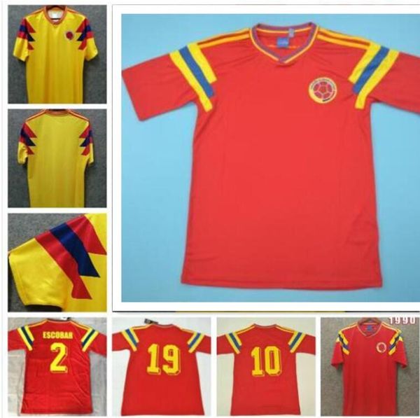 1990 colombia retro soccer jerseys mens valderrama guerrero escobar memoria home away football shirt classic uniforms maillot de foot, Black;yellow
1990 colombia retro soccer jerseys mens valderrama guerrero escobar memoria home away football shirt classic uniforms maillot de foot, Black;yellow