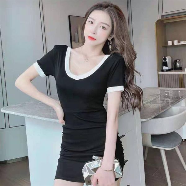 casual dresses real s 2021 summer v-neck contrast color pullover low-cut hip dress slim backless, Black;gray
casual dresses real s 2021 summer v-neck contrast color pullover low-cut hip dress slim backless, Black;gray