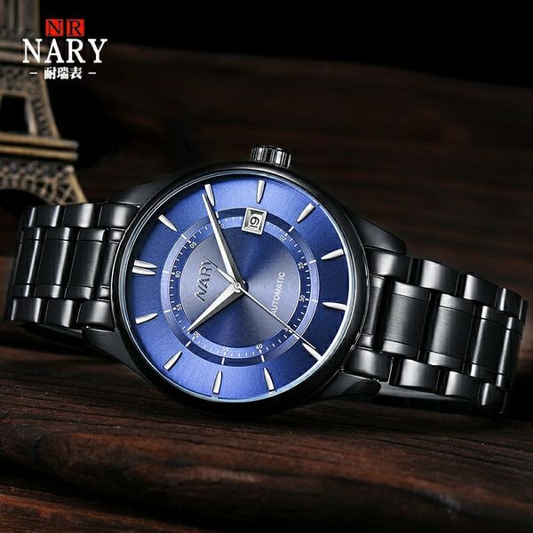 wrist watch nary / nairui fashion men's business leisure waterproof steel belt automatic mechanical 18091, Slivery;brown
wrist watch nary / nairui fashion men's business leisure waterproof steel belt automatic mechanical 18091, Slivery;brown