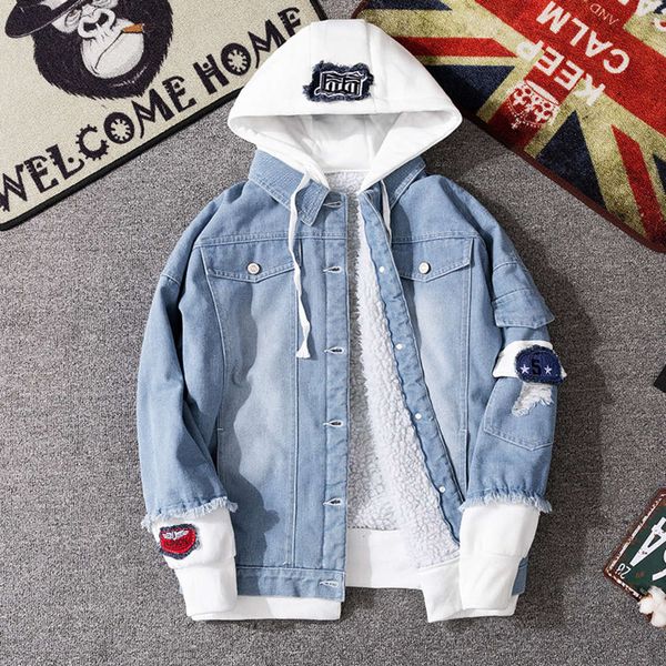 2020 autumn and winter fashion large size loose trend handsome coat youth leisure plush denim jacket men's, Black;brown
2020 autumn and winter fashion large size loose trend handsome coat youth leisure plush denim jacket men's, Black;brown