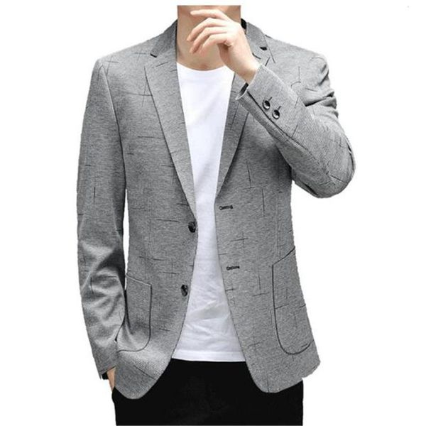 men's suits & blazers 2021 spring luxurious and plaid simple slim knitted jacquard trendy casual male, White;black
men's suits & blazers 2021 spring luxurious and plaid simple slim knitted jacquard trendy casual male, White;black
