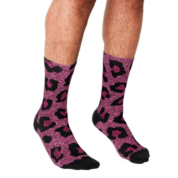men's socks 2021 funny pink glitter leopard pattern printed hip hop men happy cute boys street style crazy for, Black
men's socks 2021 funny pink glitter leopard pattern printed hip hop men happy cute boys street style crazy for, Black