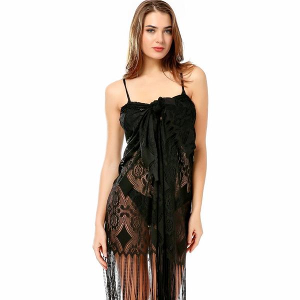 sarongs fringe cover up tunic dresses for beach tassel swimsuit black white beachwear women robe de plage crochet bathing suit swimwear, Blue;gray
sarongs fringe cover up tunic dresses for beach tassel swimsuit black white beachwear women robe de plage crochet bathing suit swimwear, Blue;gray