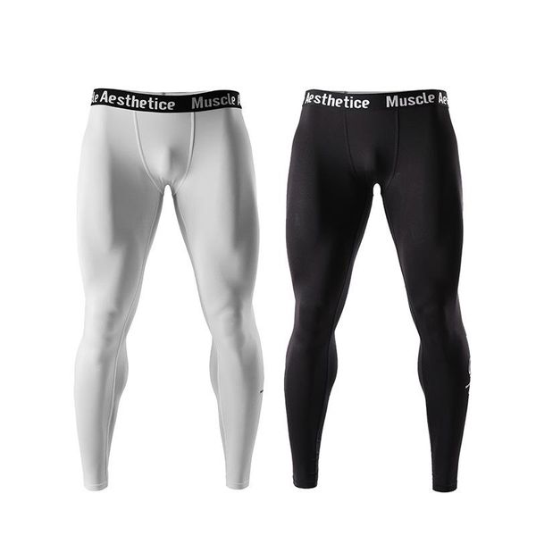 men's pants 2021 muscle aesthetics tight-fitting exercise fitness breathable speed solid color dry bottoming compression trousers, Black
men's pants 2021 muscle aesthetics tight-fitting exercise fitness breathable speed solid color dry bottoming compression trousers, Black