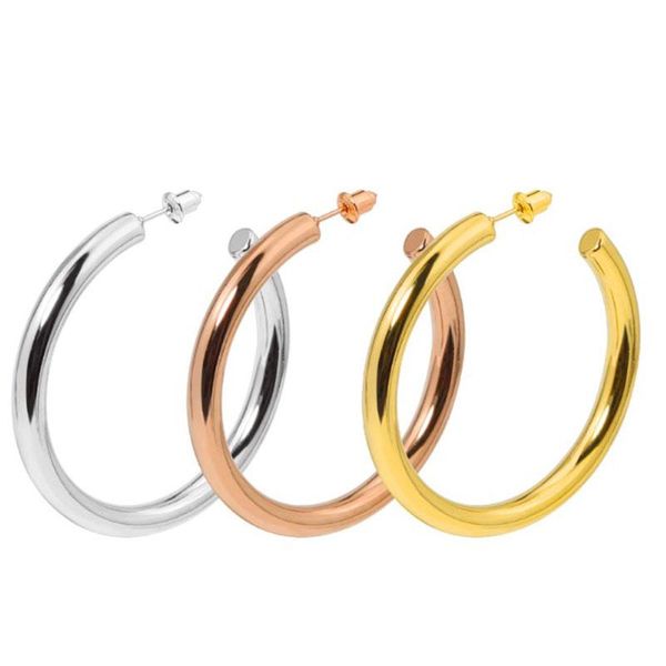 hoop & huggie rose gold silver 5mm thickness stainless steel jewelry earring, Golden;silver
hoop & huggie rose gold silver 5mm thickness stainless steel jewelry earring, Golden;silver