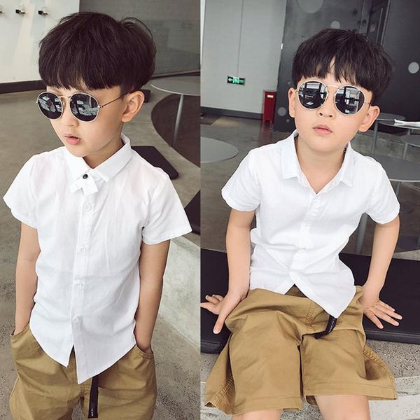 fashion summer boys shirts 2021 white short sleeve shirt for toddler kids cotton turn-down collar bottom teen solid clothes, White;black
fashion summer boys shirts 2021 white short sleeve shirt for toddler kids cotton turn-down collar bottom teen solid clothes, White;black