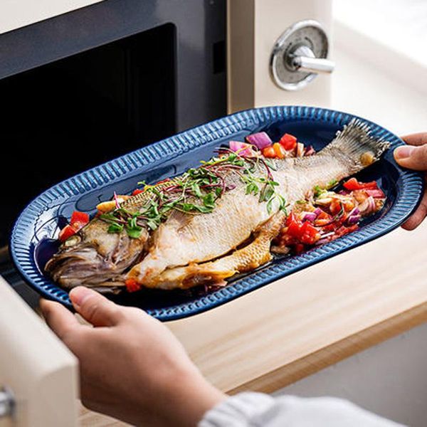 dishes & plates fish plate ceramic household oval steamed large breakfast japanese simple dinner
dishes & plates fish plate ceramic household oval steamed large breakfast japanese simple dinner