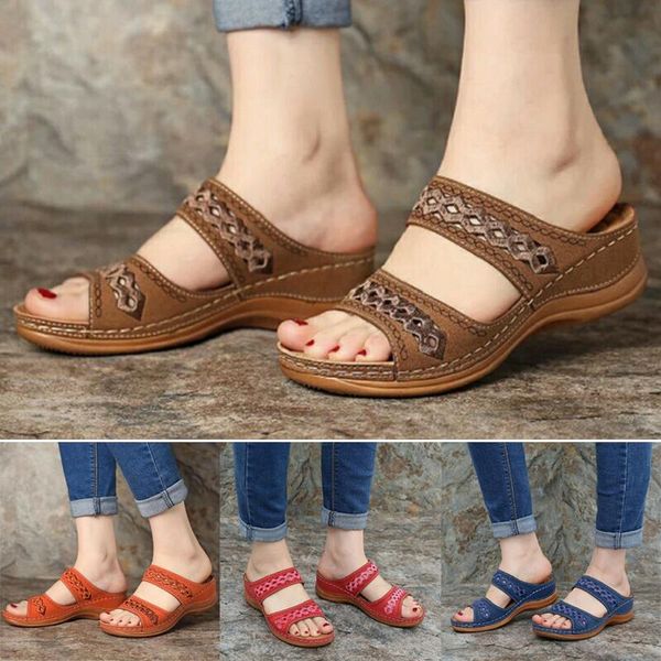 slippers women peep toe hollow out breathable casual wedges sandals slipper shoes k2, Black
slippers women peep toe hollow out breathable casual wedges sandals slipper shoes k2, Black