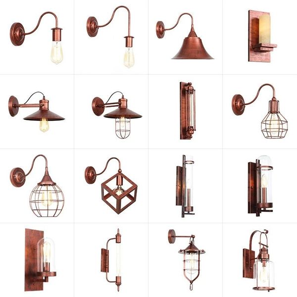 outdoor wall lamps and indoor loft retro lamp vintage e27 led bulb metal body light foyer copper bed sconce
outdoor wall lamps and indoor loft retro lamp vintage e27 led bulb metal body light foyer copper bed sconce