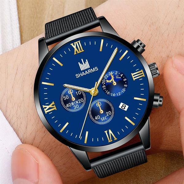 wristwatches fashion moon phase decoration luxury mens watch ultra thin stainless steel mesh belt casual quartz watches men wristwatch, Slivery;brown
wristwatches fashion moon phase decoration luxury mens watch ultra thin stainless steel mesh belt casual quartz watches men wristwatch, Slivery;brown