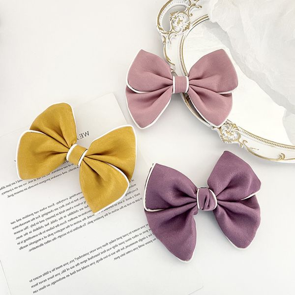 women's polyester cotton candy color headdress three-layer spring clip fashion solid jk bow hairpin, Golden;silver
women's polyester cotton candy color headdress three-layer spring clip fashion solid jk bow hairpin, Golden;silver