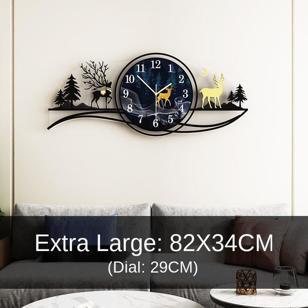 nordic creative deer large wall clock modern design living room home decoration wall decor for room decorative watch clock
nordic creative deer large wall clock modern design living room home decoration wall decor for room decorative watch clock