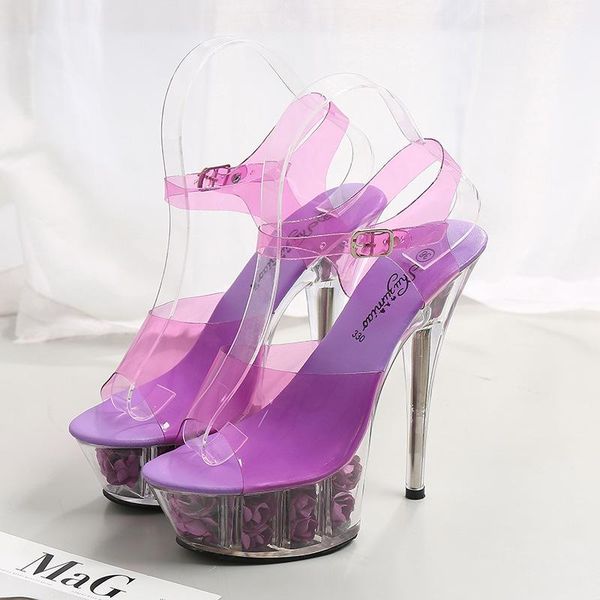 sandals 15cm flowers transparent crystal shoes sum flower wedding women platform thin heel ultra high heels, Black
sandals 15cm flowers transparent crystal shoes sum flower wedding women platform thin heel ultra high heels, Black
