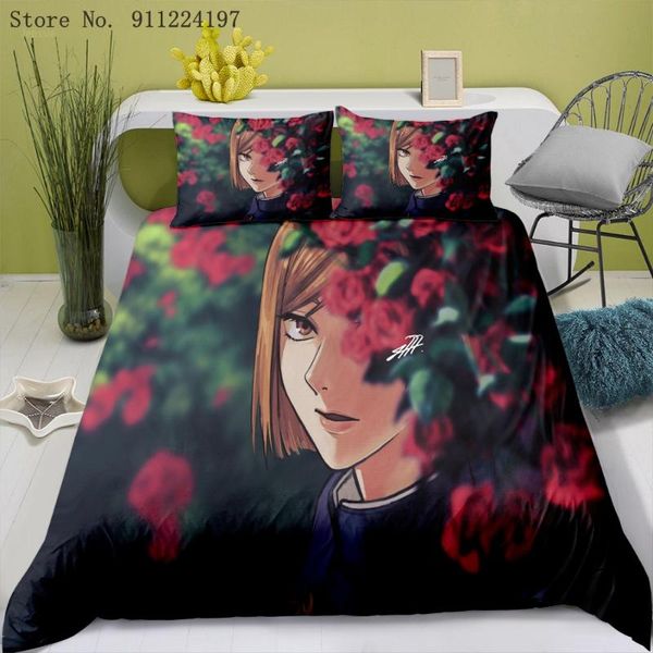 bedding sets japanese manga set jujutsu kaisen duvet cover luxury microfiber 2/3pcs quilt child teens bedclothes home decor
bedding sets japanese manga set jujutsu kaisen duvet cover luxury microfiber 2/3pcs quilt child teens bedclothes home decor