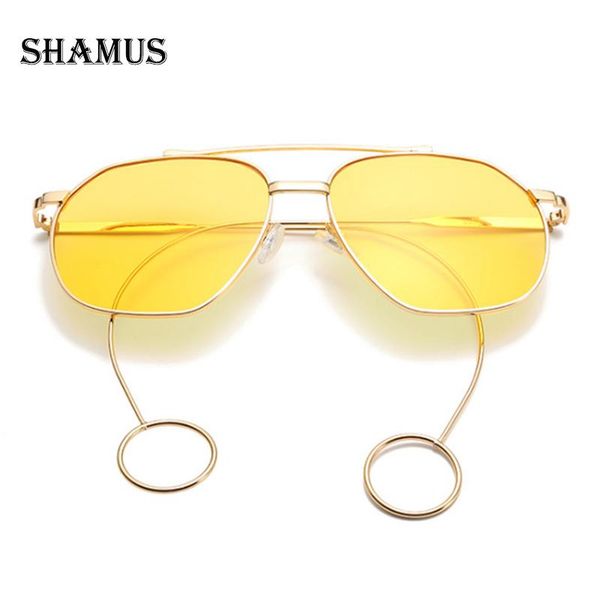 shamus ear rings sunglasses women 2021 pilot luxury designer sunglass metal pink eyewear shade eyeglasses lady sun glass, White;black
shamus ear rings sunglasses women 2021 pilot luxury designer sunglass metal pink eyewear shade eyeglasses lady sun glass, White;black
