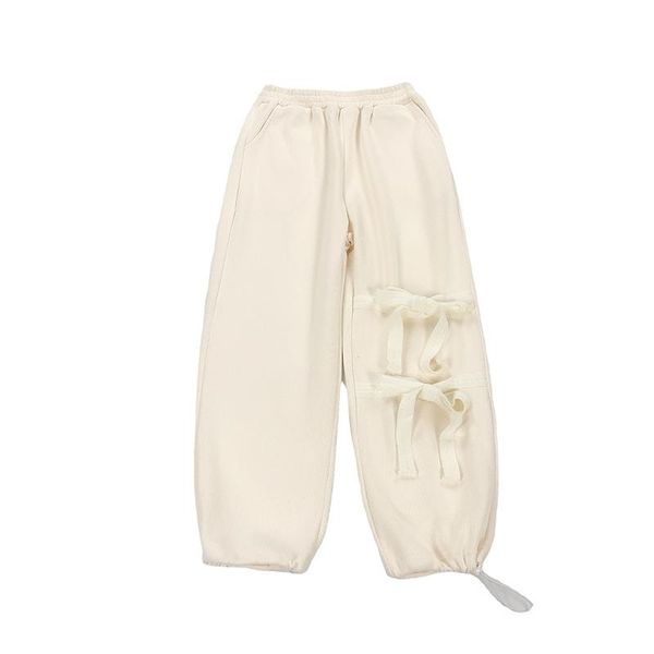 retro beige cotton lace-up bow-knot wide-leg pants casual loose women's spring new trousers winter warm pants, Black;white
retro beige cotton lace-up bow-knot wide-leg pants casual loose women's spring new trousers winter warm pants, Black;white