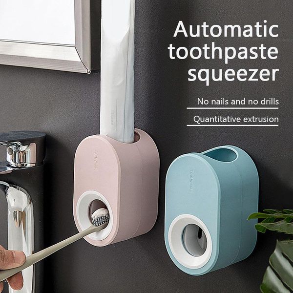 fully automatic toothpaste dispenser hole punched toothbrush wall hangers toothpaste storage shelf lazy extrusion for bathroom
fully automatic toothpaste dispenser hole punched toothbrush wall hangers toothpaste storage shelf lazy extrusion for bathroom